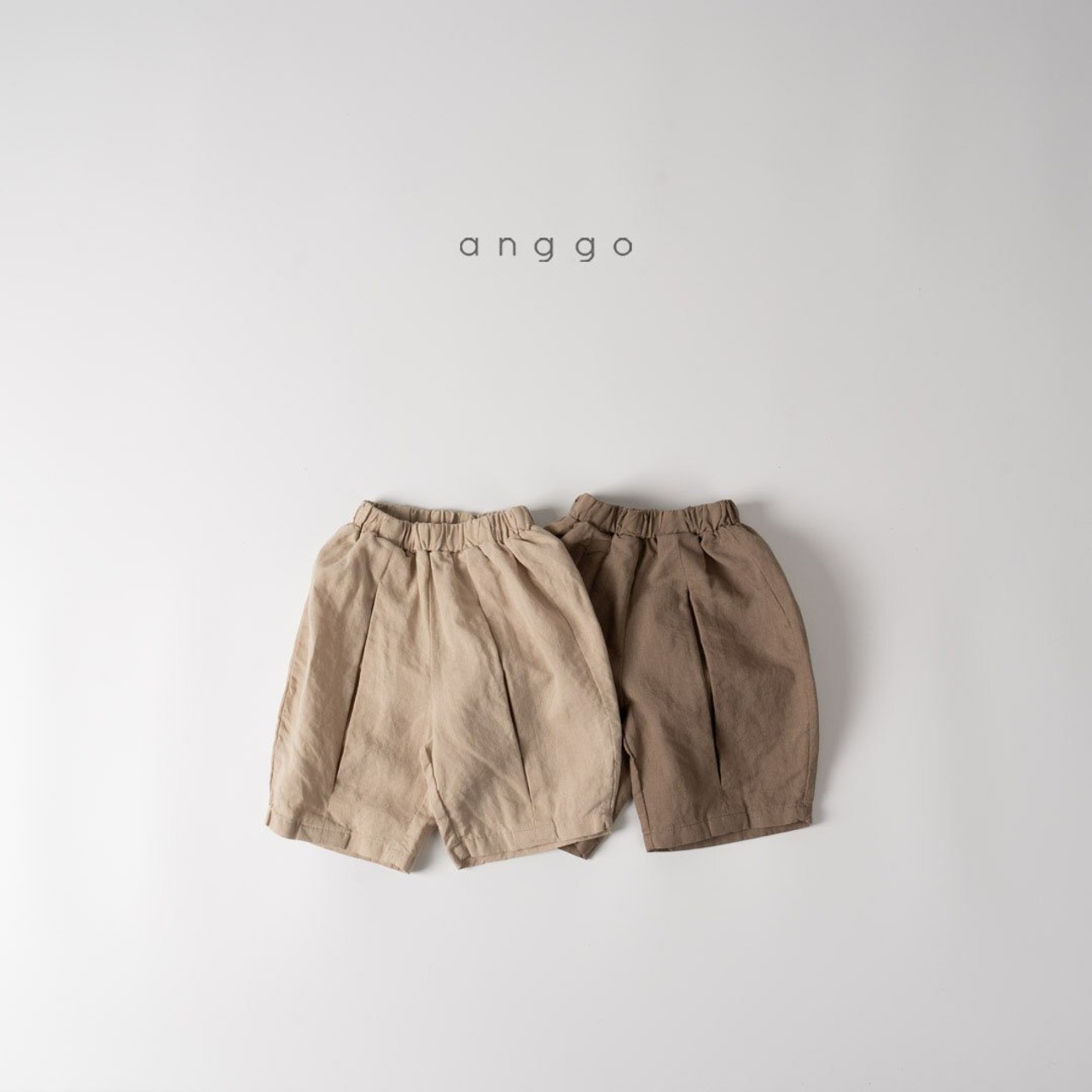 【anggo】タックミディアムパンツ ベージュ 80〜120cm  240712 - 9