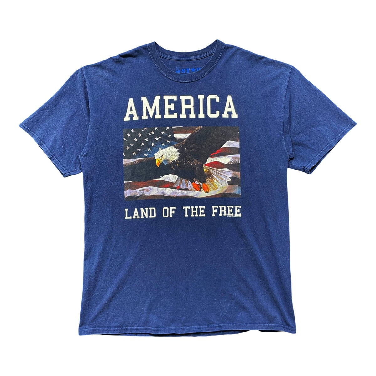 91年USA製星条旗プライドイーグルプルオーバーアニマルスウェットトレーナー鷲 USA 古着 5 STAR イーグル 星条旗 Tシャツ プリント AMERICA LAND OF