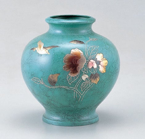 祝 高岡銅器花瓶 | 株式会社竹中銅器