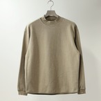CURLY&Co./FINE COTTON PILE MOCKNECK PULLOVER