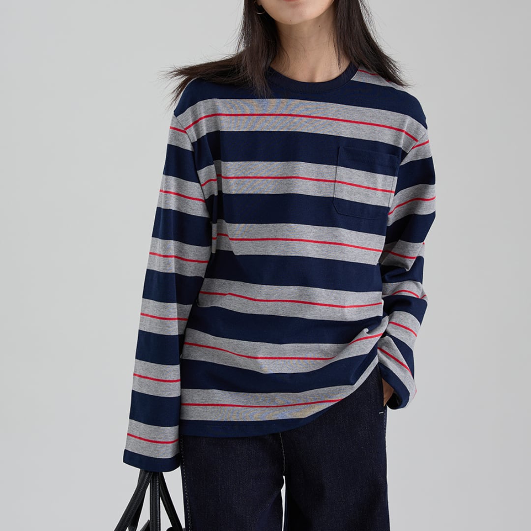 striped long sleeve tee
