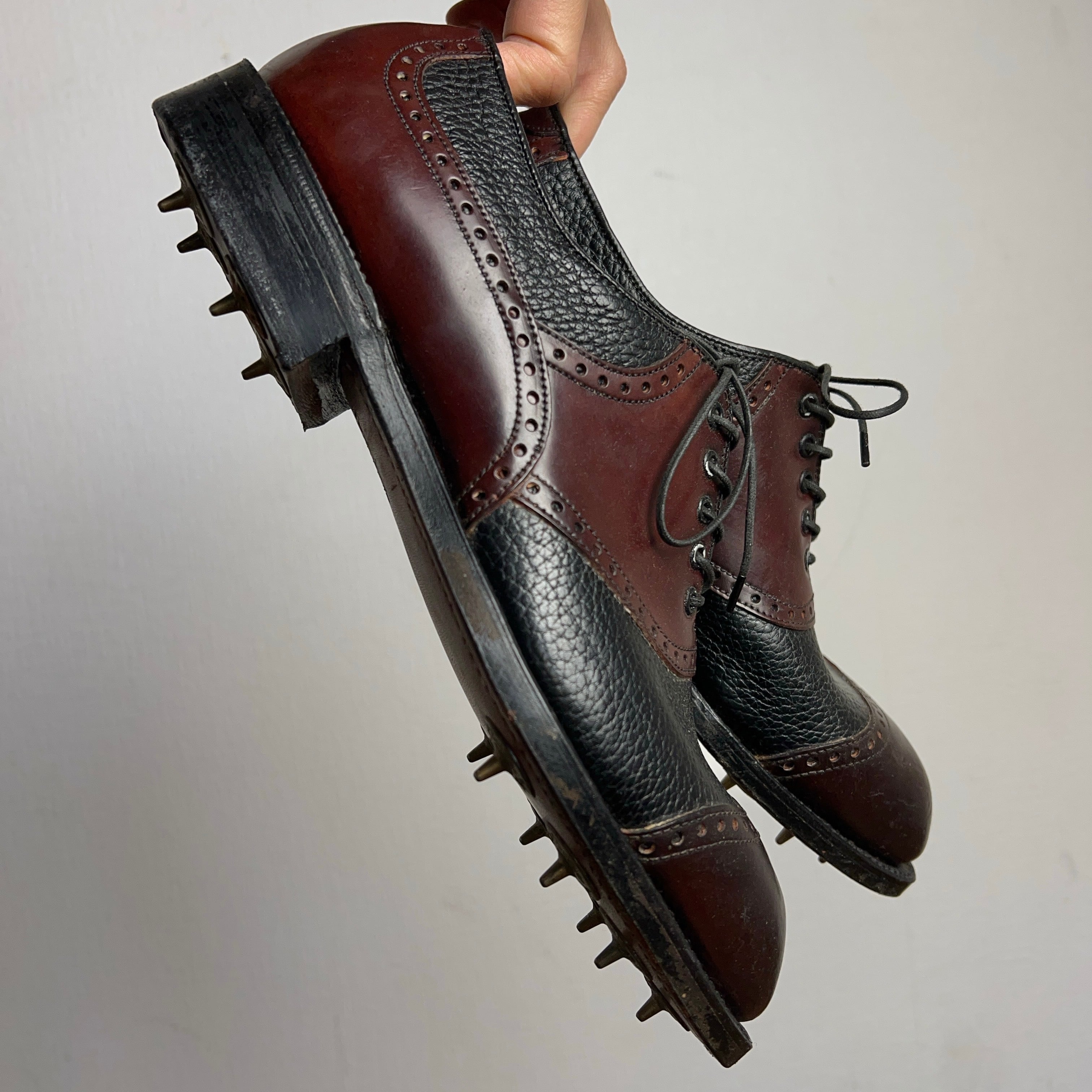 1960's~ FootJoy Brogues Golf Spike Shoes 2tone フットジョイ ゴルフ