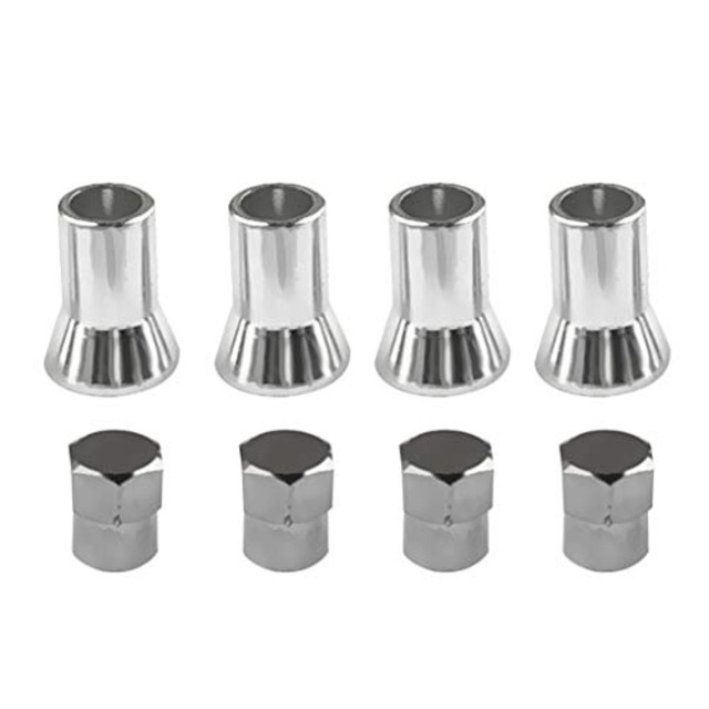 ButyYI 8個 TPMS タイヤ バルブステム キャップ スリーブ カバー トップキャップ