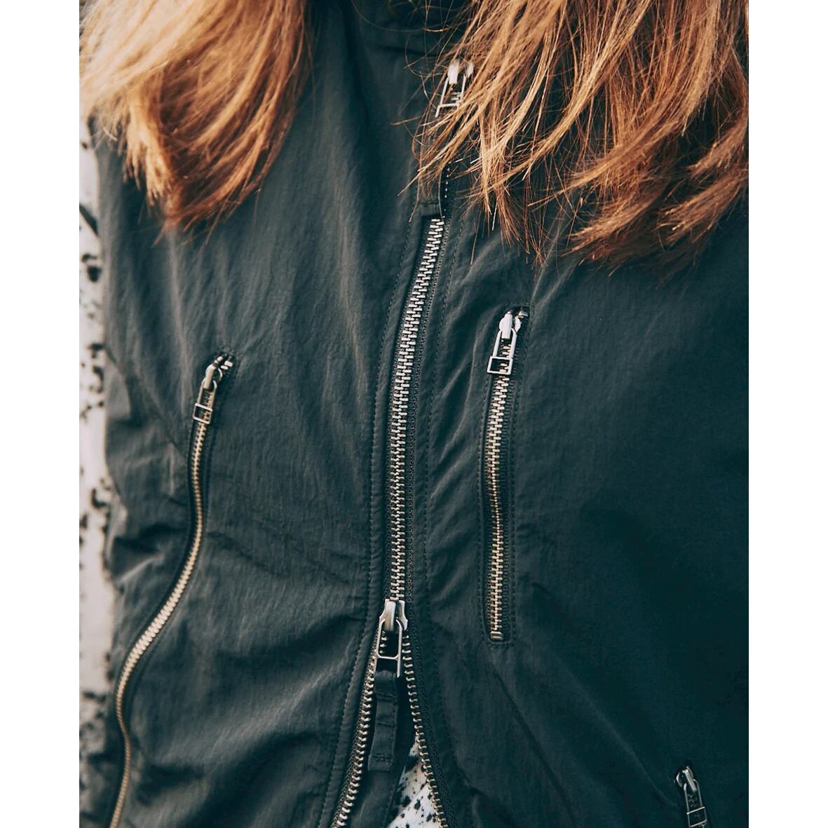 charbon / LIMONTA NYLON RIDERS VEST (BLACK) | 道がまっすぐ