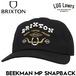 BRIXTON ブリクストン キャップ メンズ レディース 帽子 スナップバック BEEKMAN MP SNAPBACK BLACK 12057 日本代理店正規品