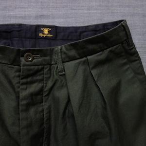 classic moleskin twotuck frenchtrousers / olivegreen