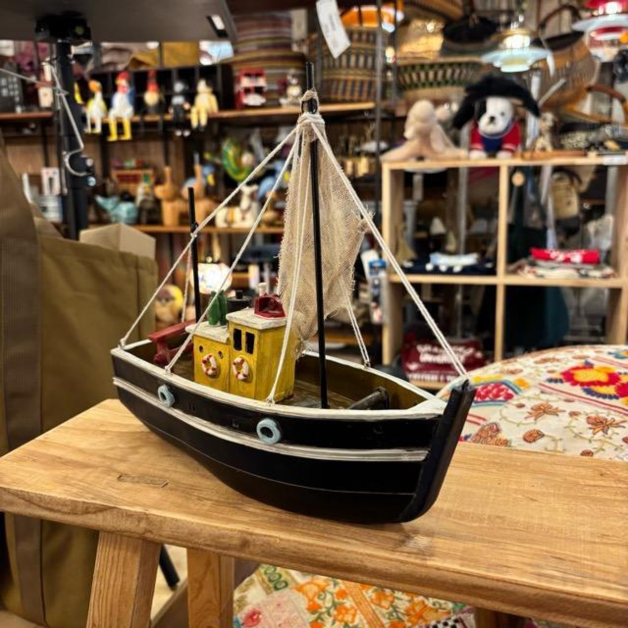 China Antique Design Boat Object 中国 アンティーク調 船のオブジェ 置物 インテリア雑貨 ギフト 飾り