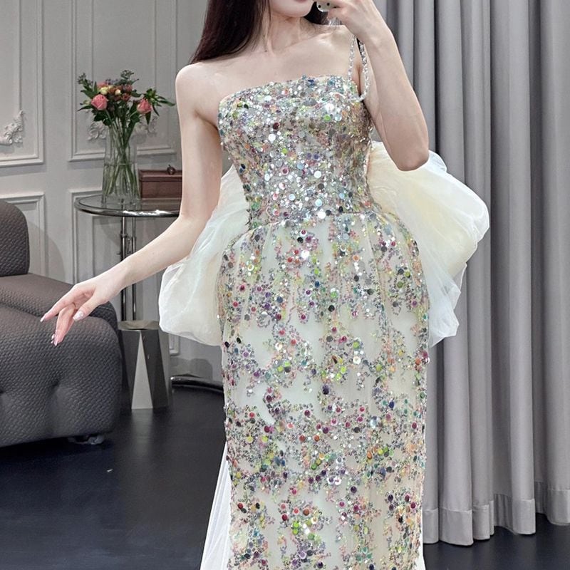 スパンコールスレンダードレス D1483 | 演奏会・ステージ・パーティー