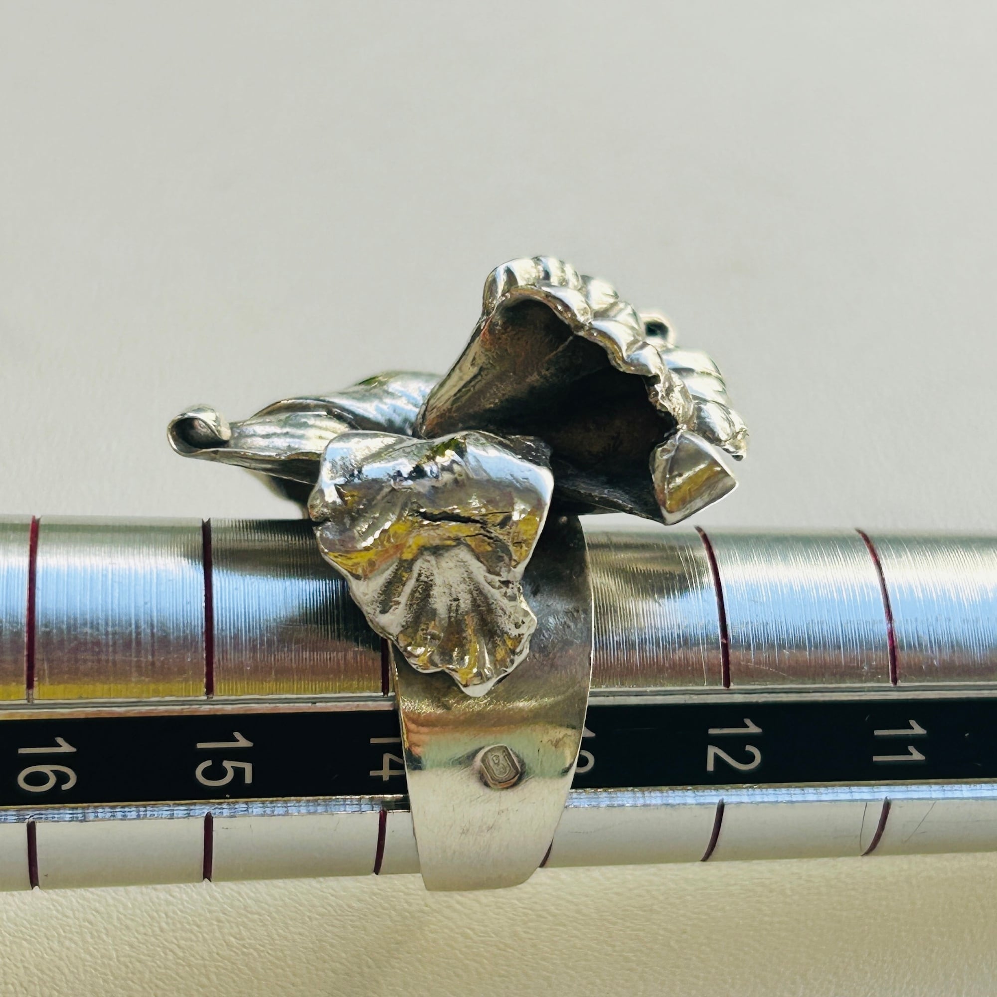 シルバー925 LARGE 3D FLOWER リング（13号） | Milo Antiques & Vintage