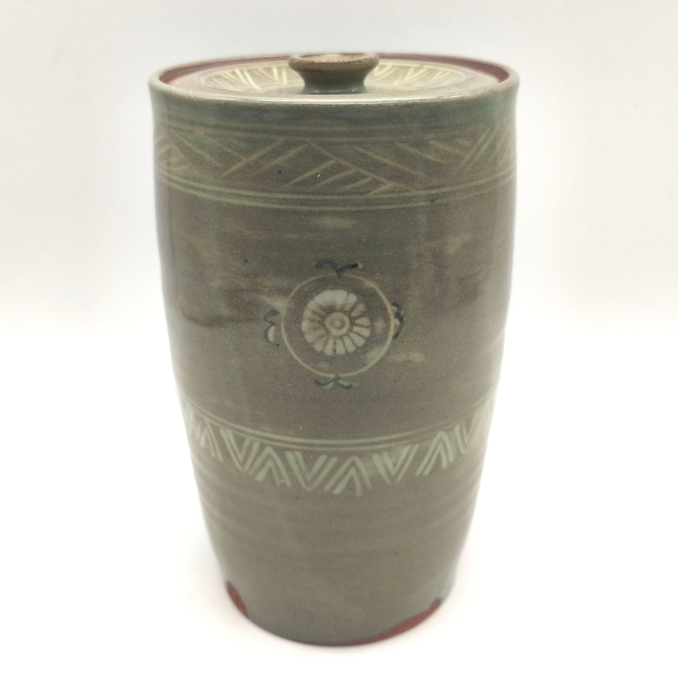 京焼・平安・高野昭阿弥・水指・染付・芋頭・茶道具・No.240721-10