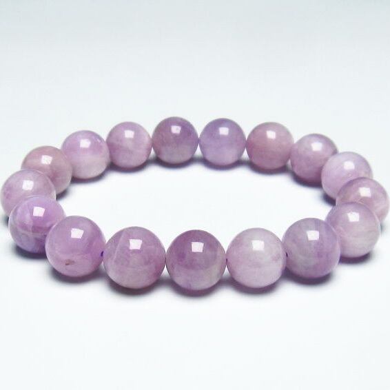 クンツァイト ブレスレット 12mm ミルキークンツァイト 一点物 メール便送料無料 [M便 1/10] 111-19662