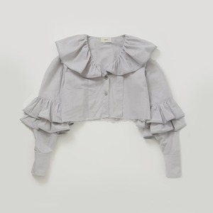 Rufflul blouse/grey