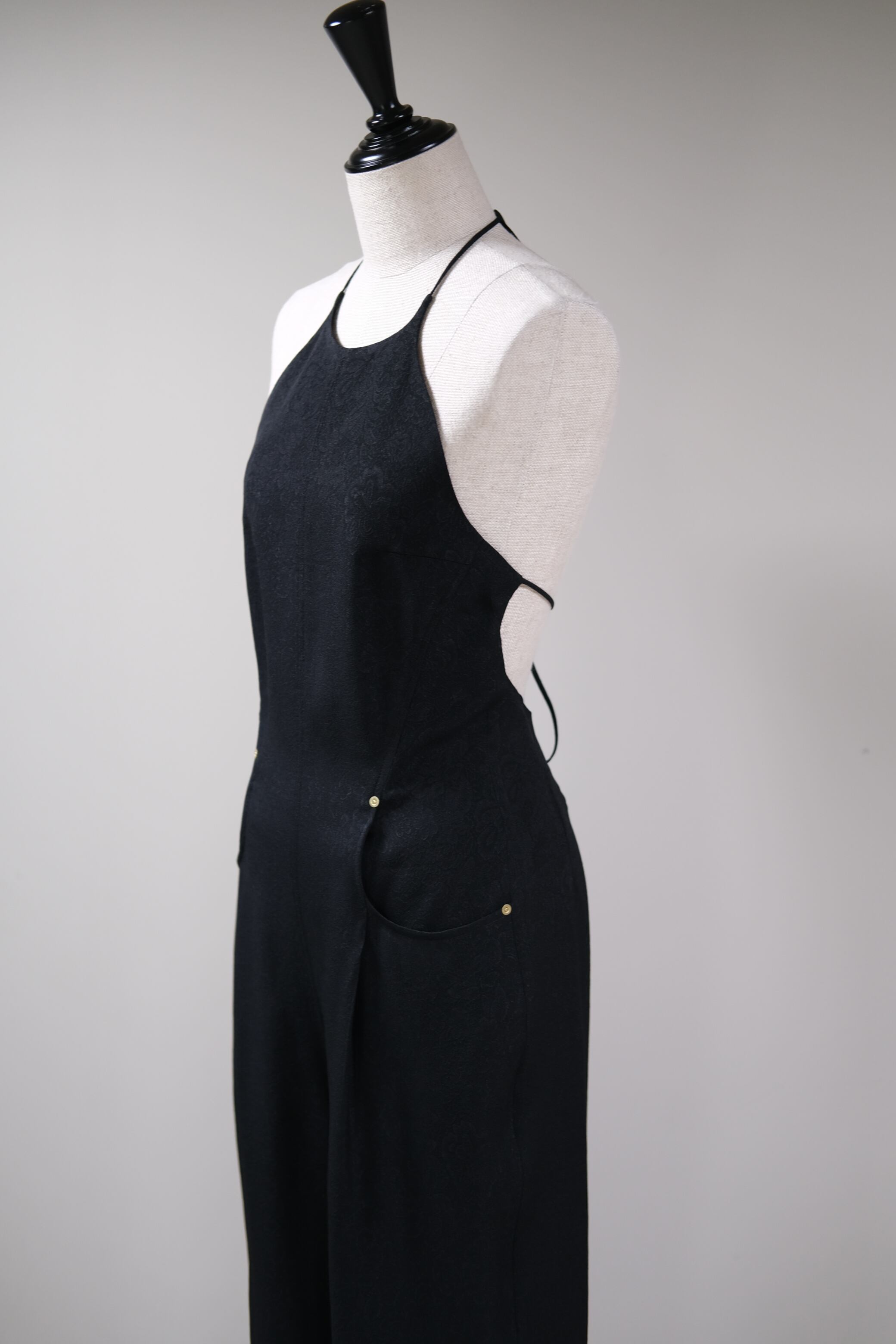 Mame Kurogouchi】Floral Pattern Acetate Rayon Jacquard Jump Suit