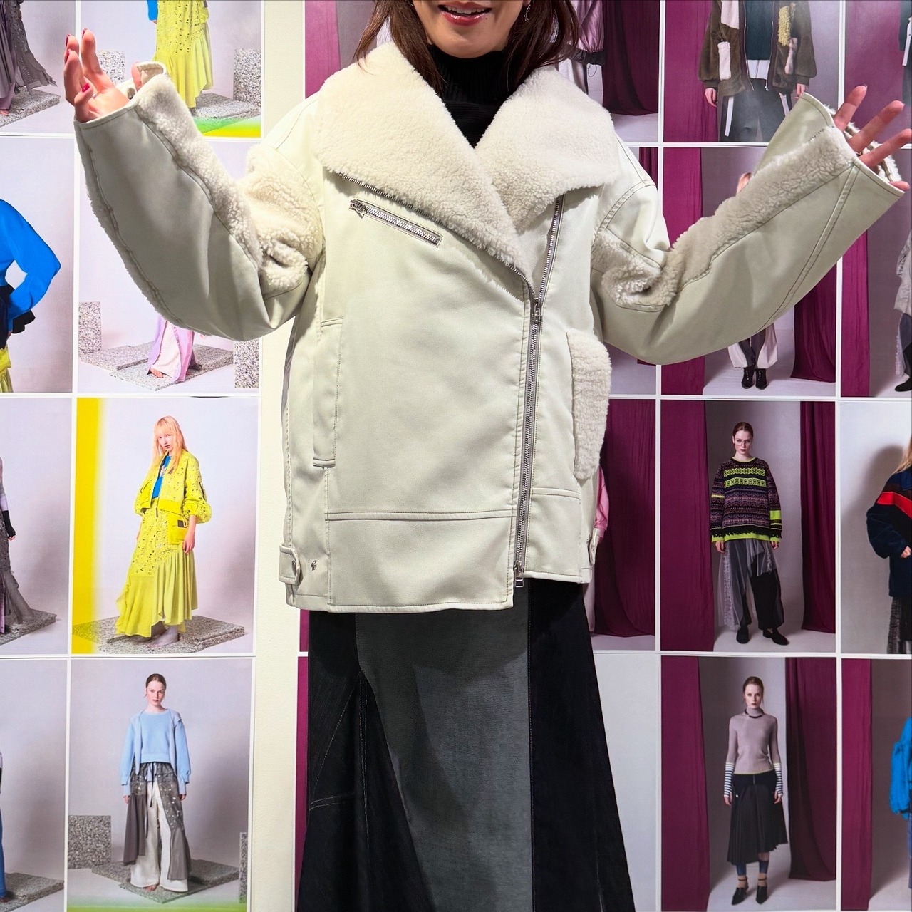 アウラアイラ AULA AILA SHAWL COLLAR RIDERS JACKET