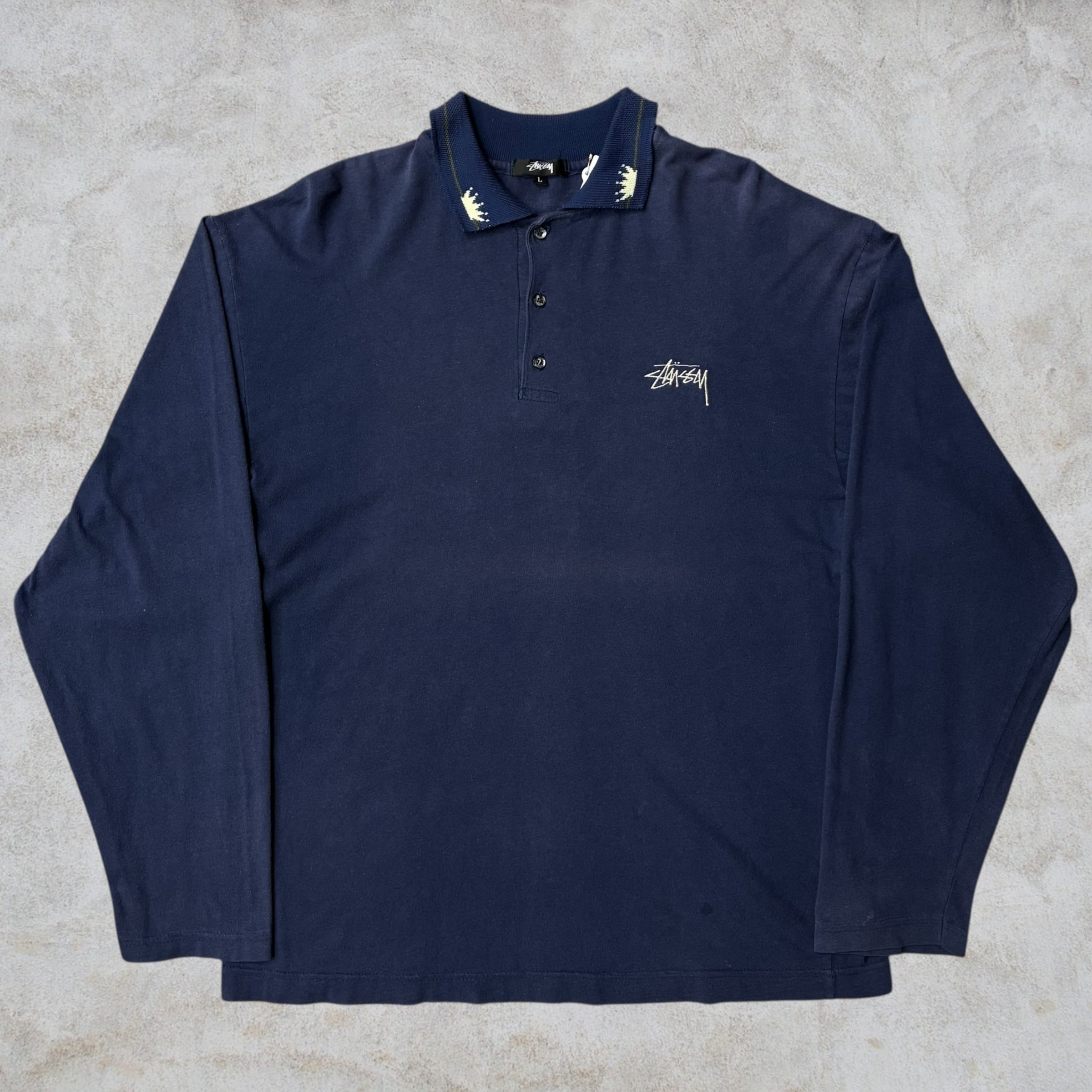 90s OLD Stussy SHADOWMAN ロンT 90's old stussy “Shadow Man” Long Sleeve Tee 白タグ | curb