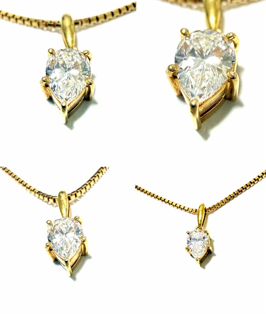 MONNICKENDAM モニッケンダム ペアシェイプ ダイヤモンド ネックレス