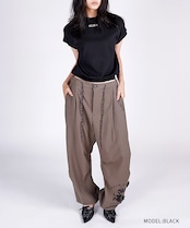 【直営限定ITEM】フレンチスリーブニットTOPS (BLACK) CQ-47071H