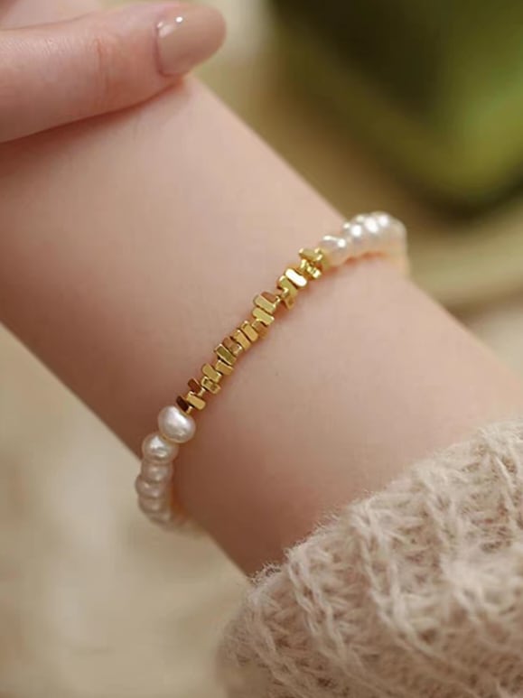 Imitation pearl bracelet L0749