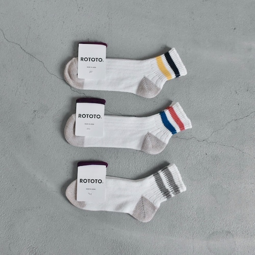 【W's & M's】 ROTOTO  |  O.S. RIBBED ANKLE SOCKS　ロトト  |  アンクルソックス