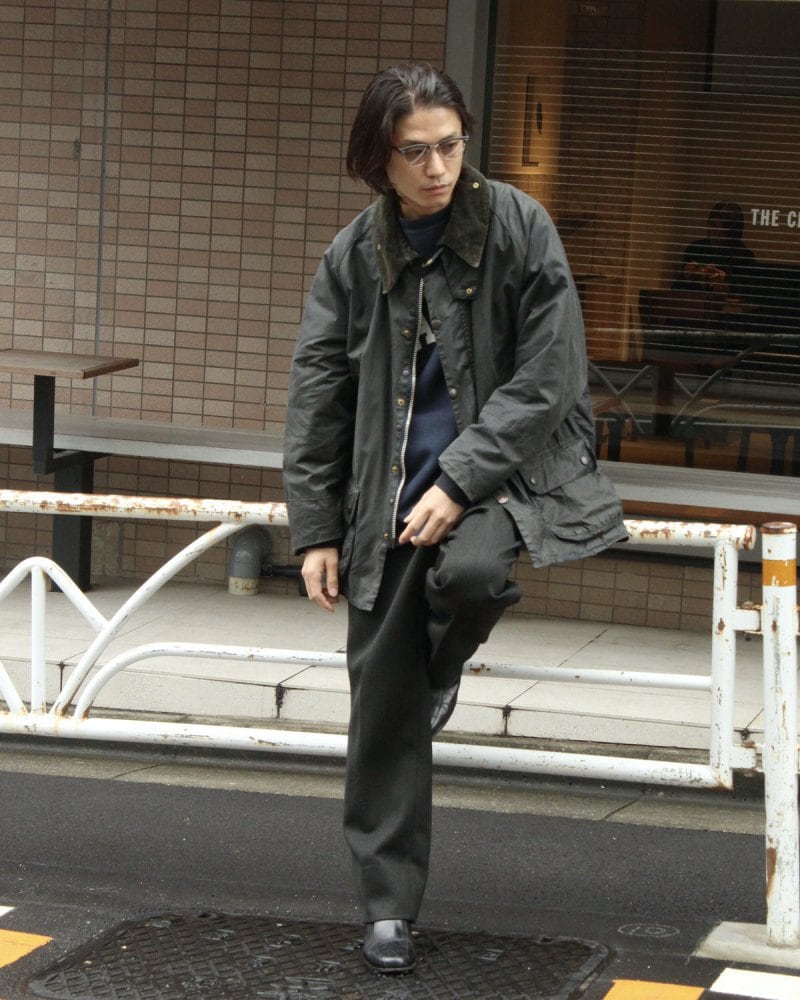 Vintage Barbour bidet waxed cotton jacket [Barbour BEDALE] [1990s