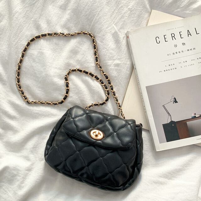 ショルダーバッグ レディース 合皮 フェイクレザー 小ぶり ミニバッグ 軽量 高見え 高級感 お出かけ デート ブラック/ベージュ