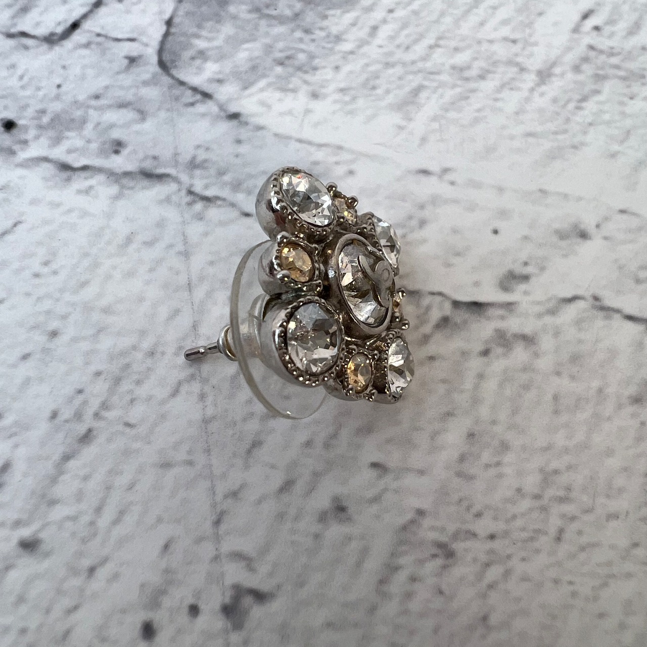 【最終処分SALE】CHANEL シャネル ココマーク片方 ピアスシルバー K-6156