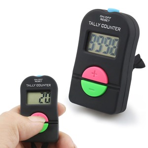 【在庫のみ】aninako カウンター 数取り器 デジタルカウンター 小型 カウント計 4桁 0-9999 増減可能タイプ 運動 交通量 入場者数 数の調査に (1個入り)
