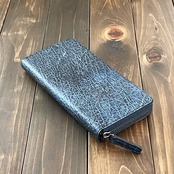 エレファント 長財布 クリスタルブルー
