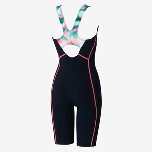 スピードフィットネス水着[レディース]SFW12665 パズルルースンニースキン ゆったり 縫込みカップ