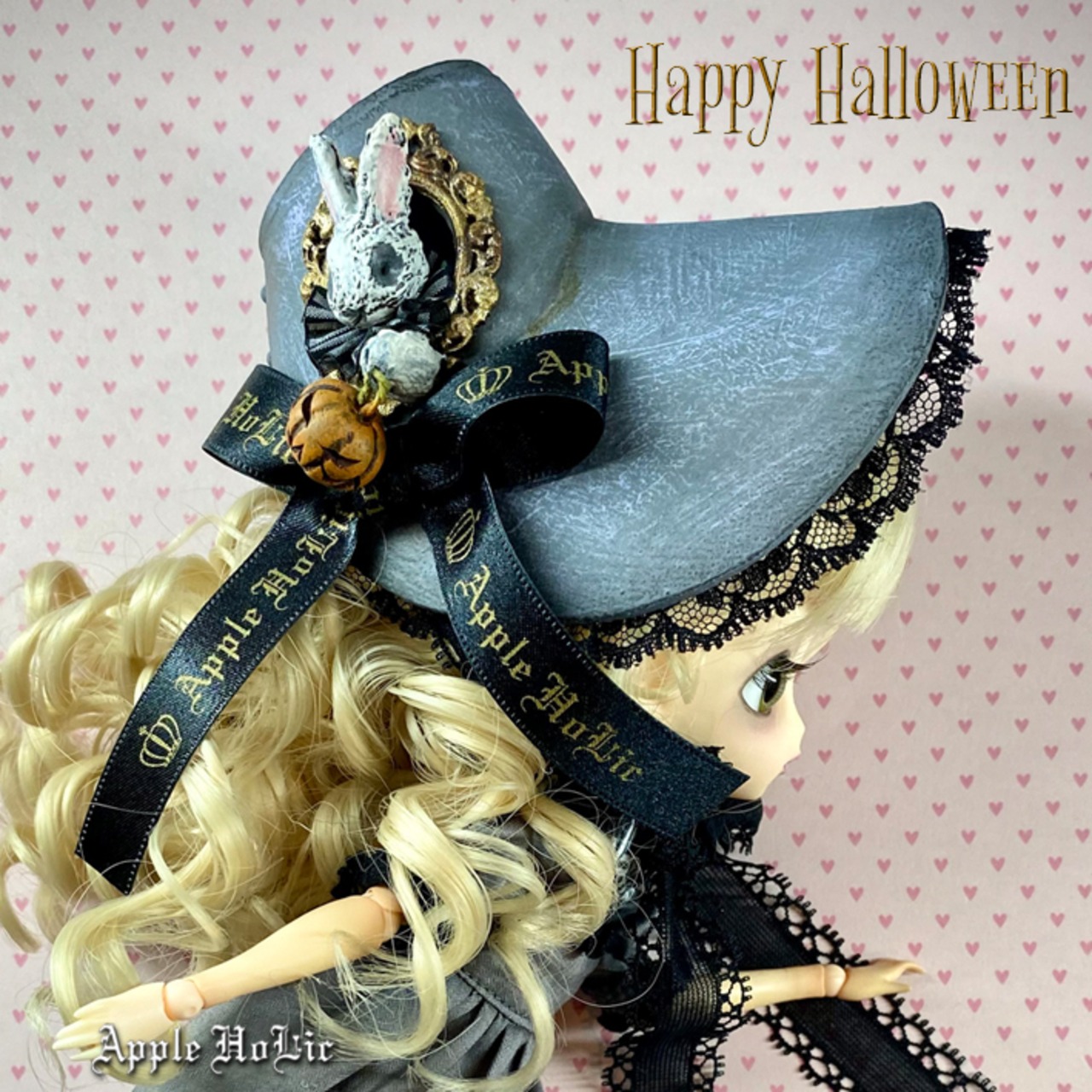 1/6ドール ハット Happy Halloween　ハッピーハロウィン