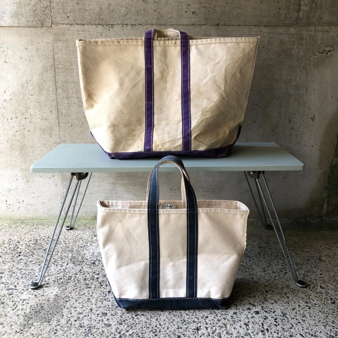 ★レアカラーパープル！60-70s筆記体タグ エルエルビーントートバッグ ☆レアカラーパープル！60-70s筆記体タグ エルエルビーントート