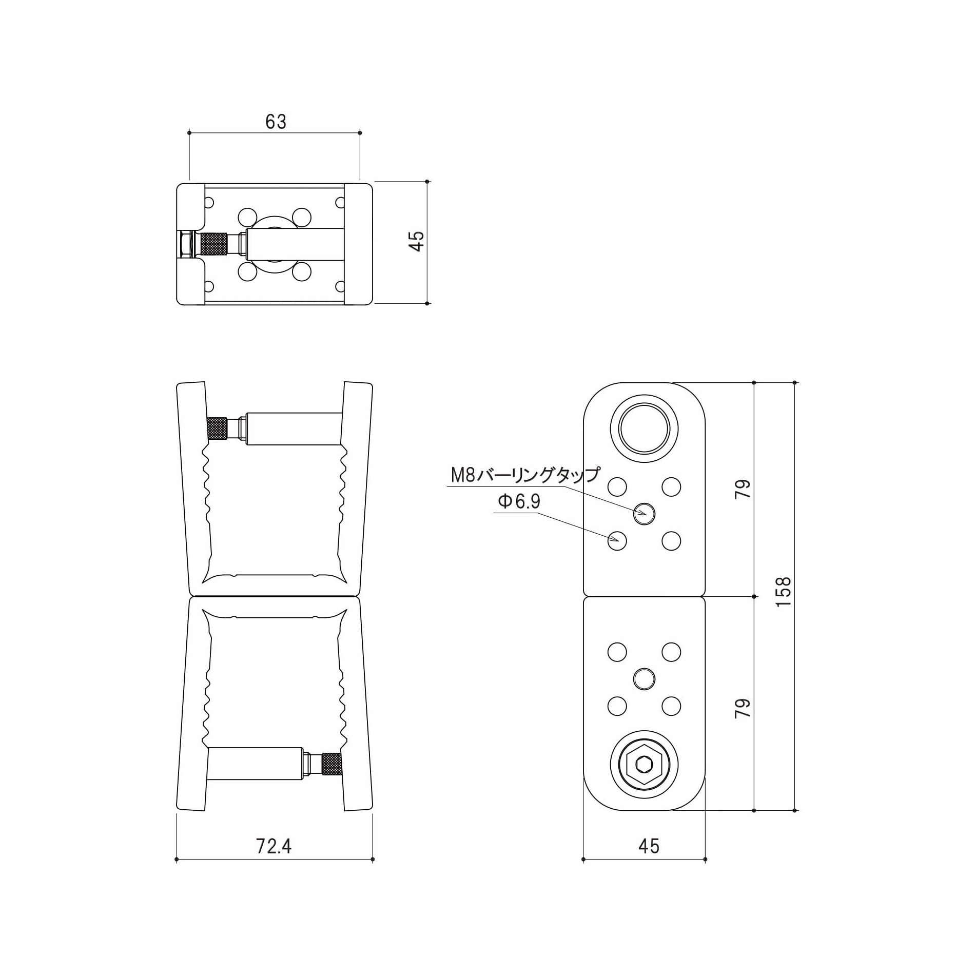 20個セット】直交クランプ / つな木 | KANEHISA ONLINE SHOP