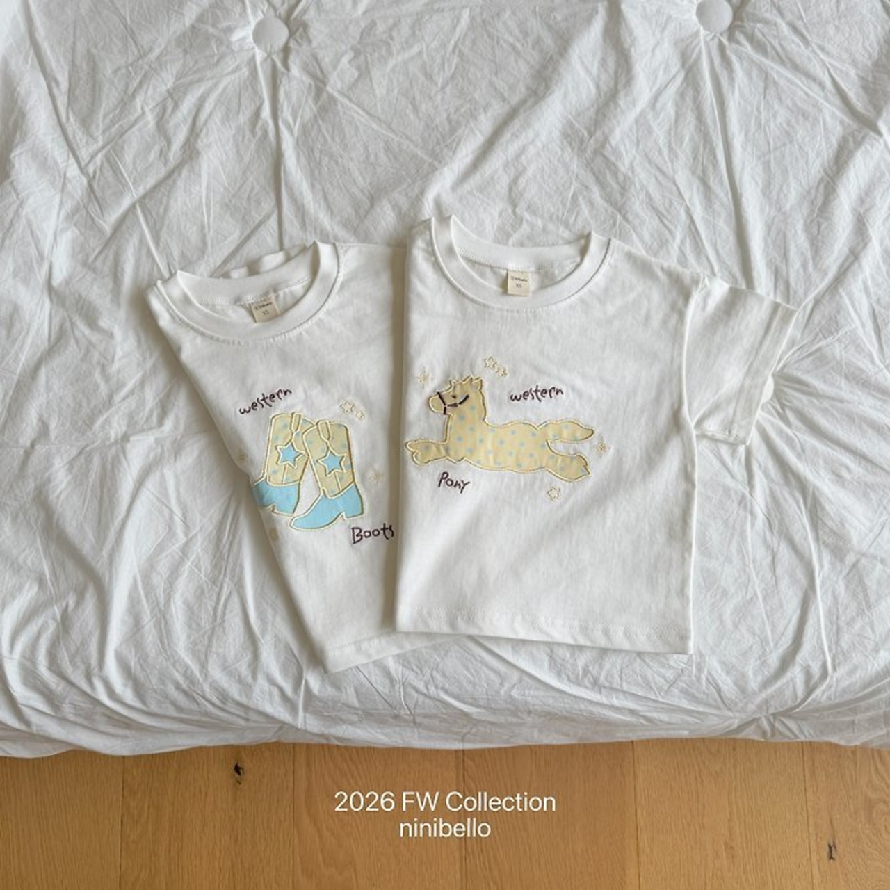 韓国子供服 / ninibello / Western T-shirt / 半袖Ｔシャツ *XS~XXL*