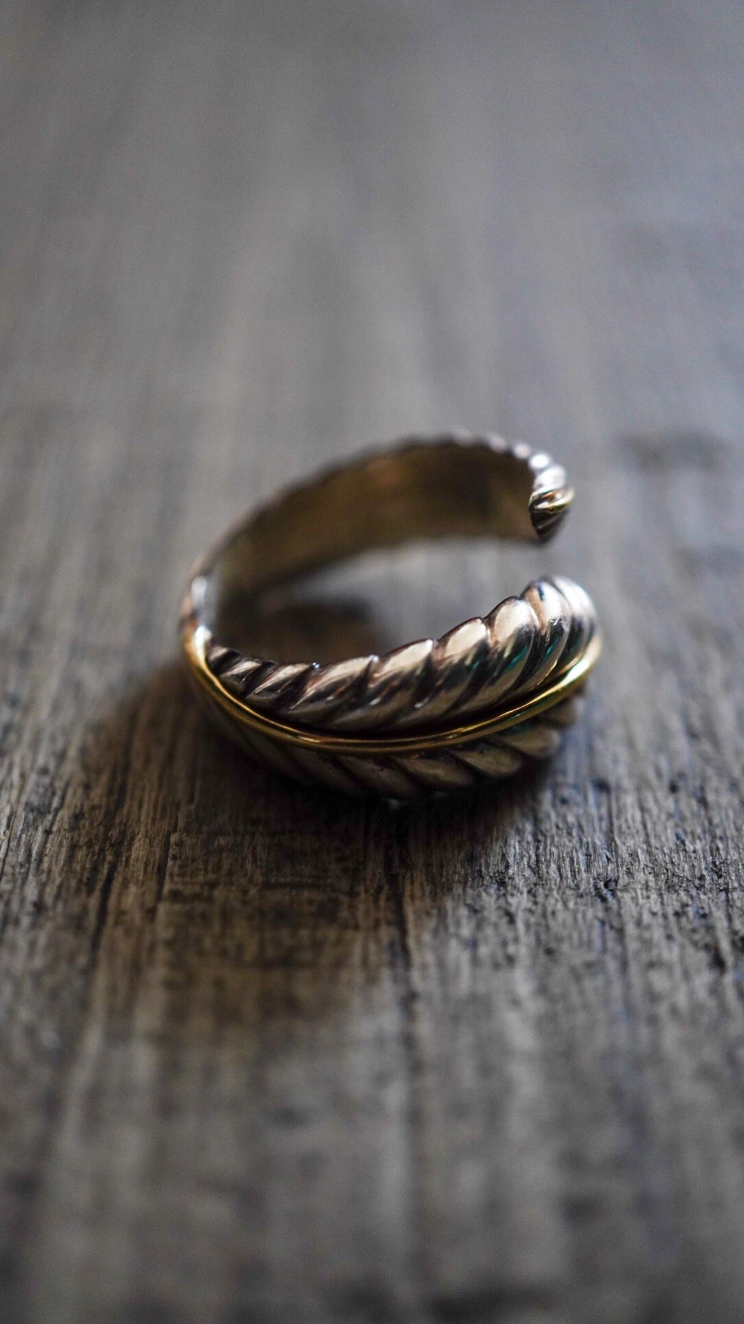 2003】TIFFANY&Co. リーフ リング 《シルバー925 K18 ゴールド コンビ  