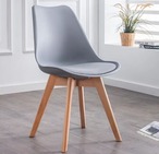 北欧風 ダイニングチェア イームズチェア風 木脚 PUレザー 椅子 モダン デザイナーズチェア カフェチェア おしゃれ シンプル 防水 お手入れ簡単 ブナ材 安定性 耐久性