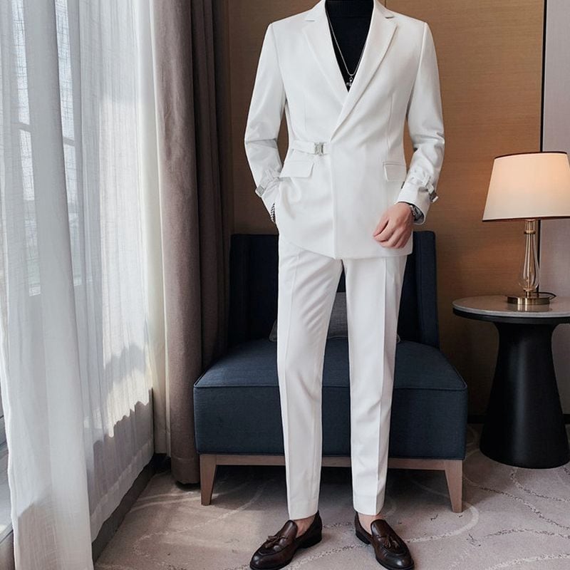 メンズダブルスーツ サイドバックルデザインスーツ SU0063 | Pay ID