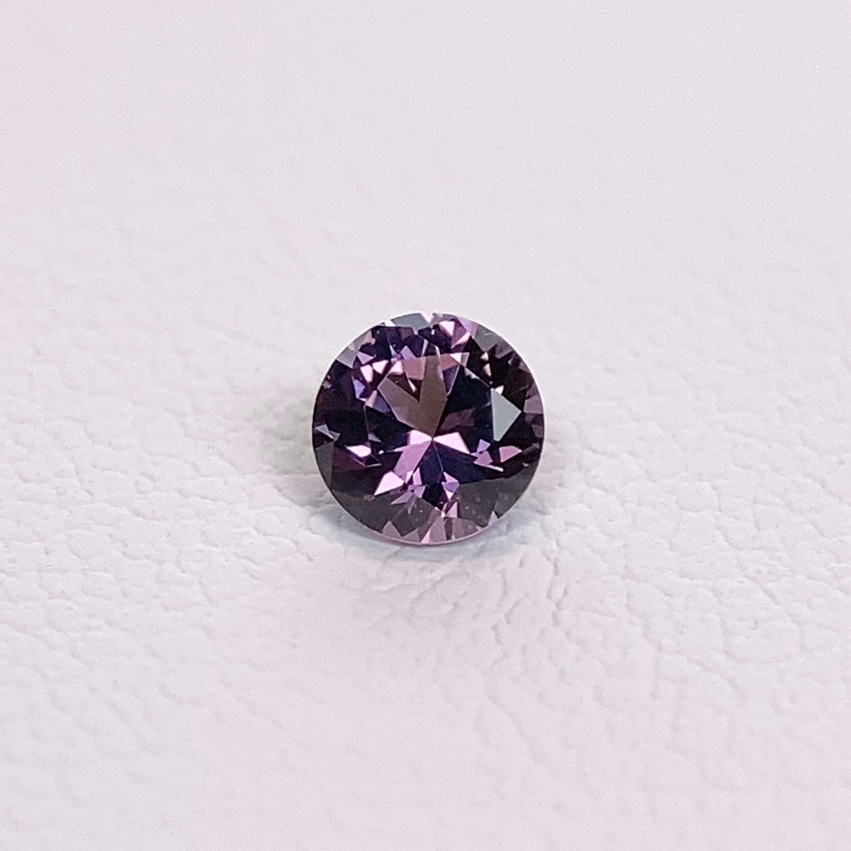 スピネル 0.444ct グレーパープル 簡易ソーティング付き r-0381