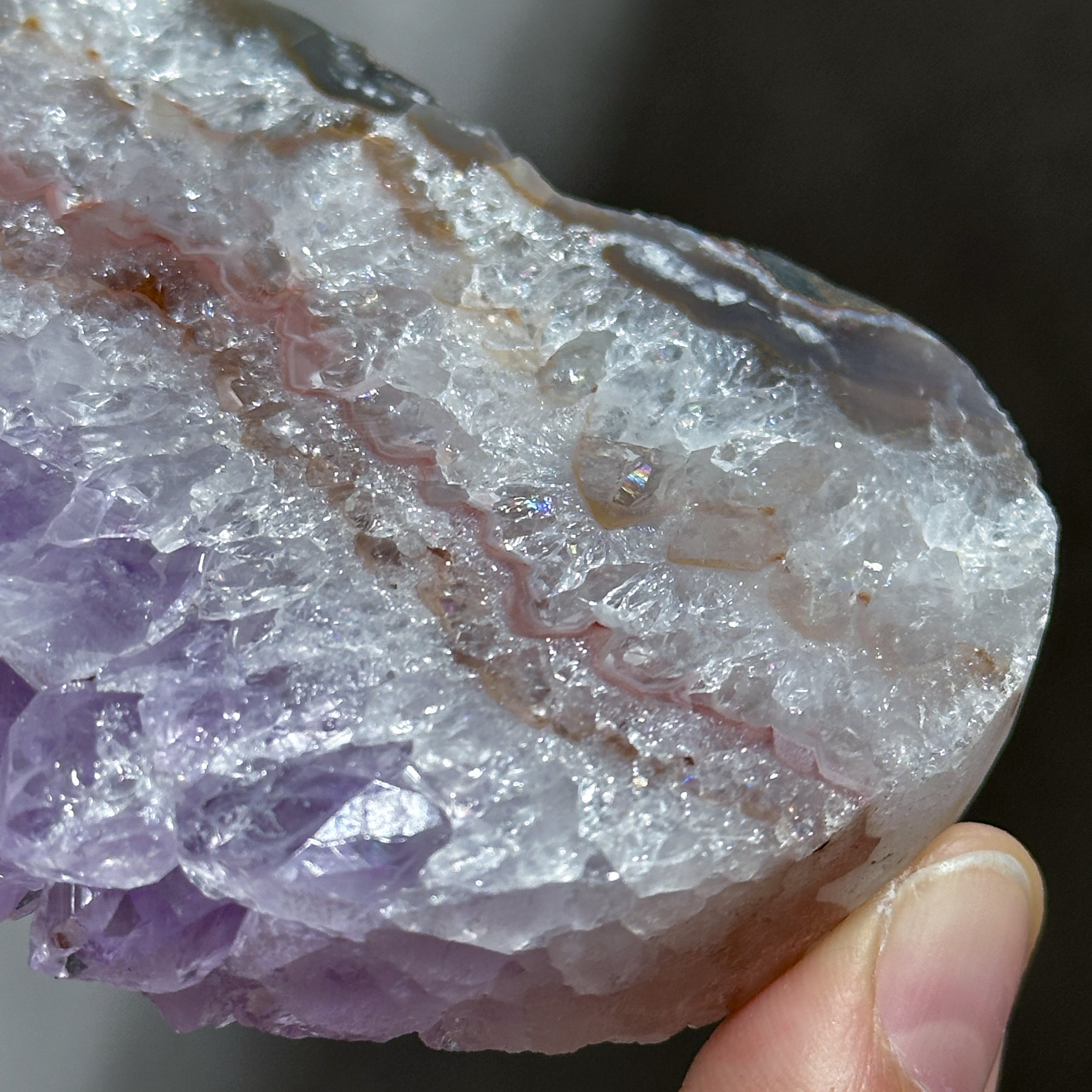 アゲート×アメジスト ハート51◇ Agate× Amethyst ◇天然石・鉱物
