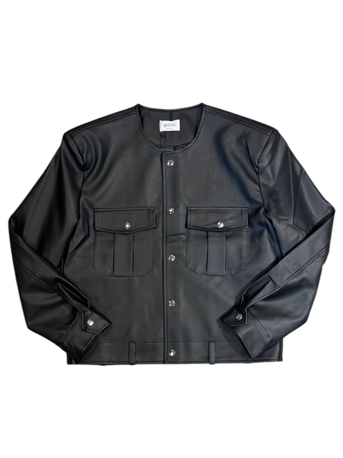 ALUDE SELECT】no color leather short jacket | 【ALUDE】韓国メンズ 