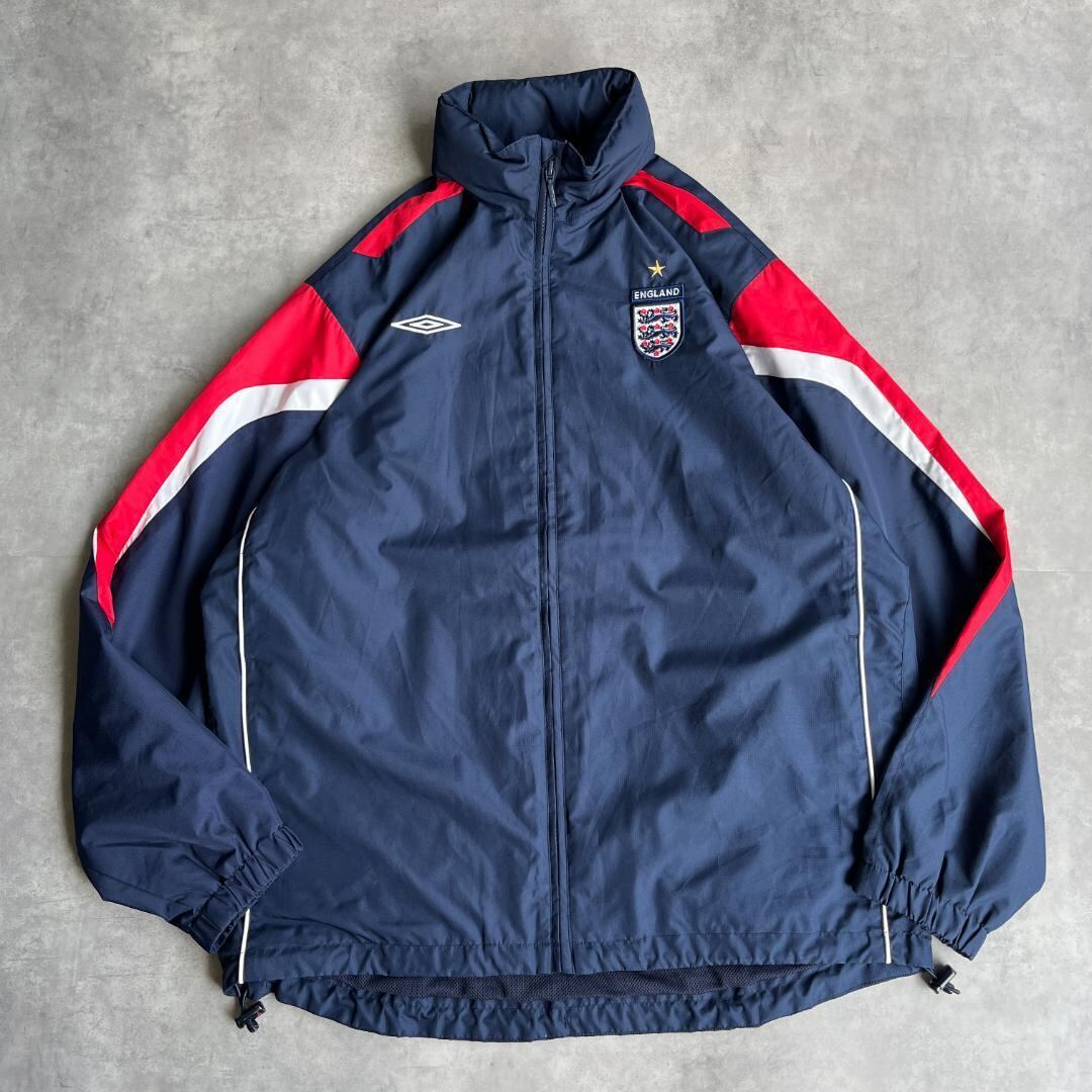 アンブロ イングランド代表 ナイロンジャケット サッカー 2XL 紺 16129 アンブロ イングランド代表 ナイロンジャケット サッカー 2XL 紺 16129