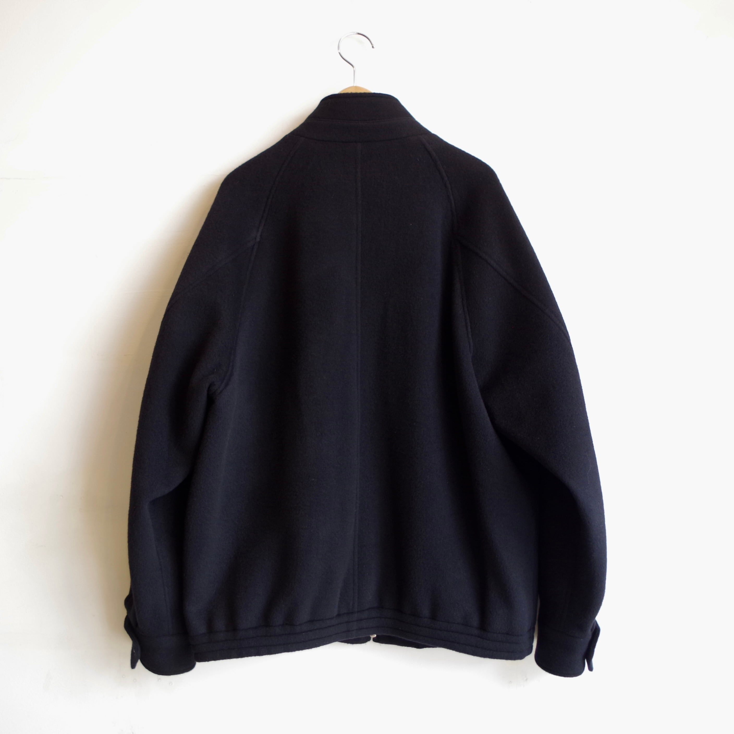 comm.arch. Victorian Wool Harrington Jacket Blackout | 1F Store