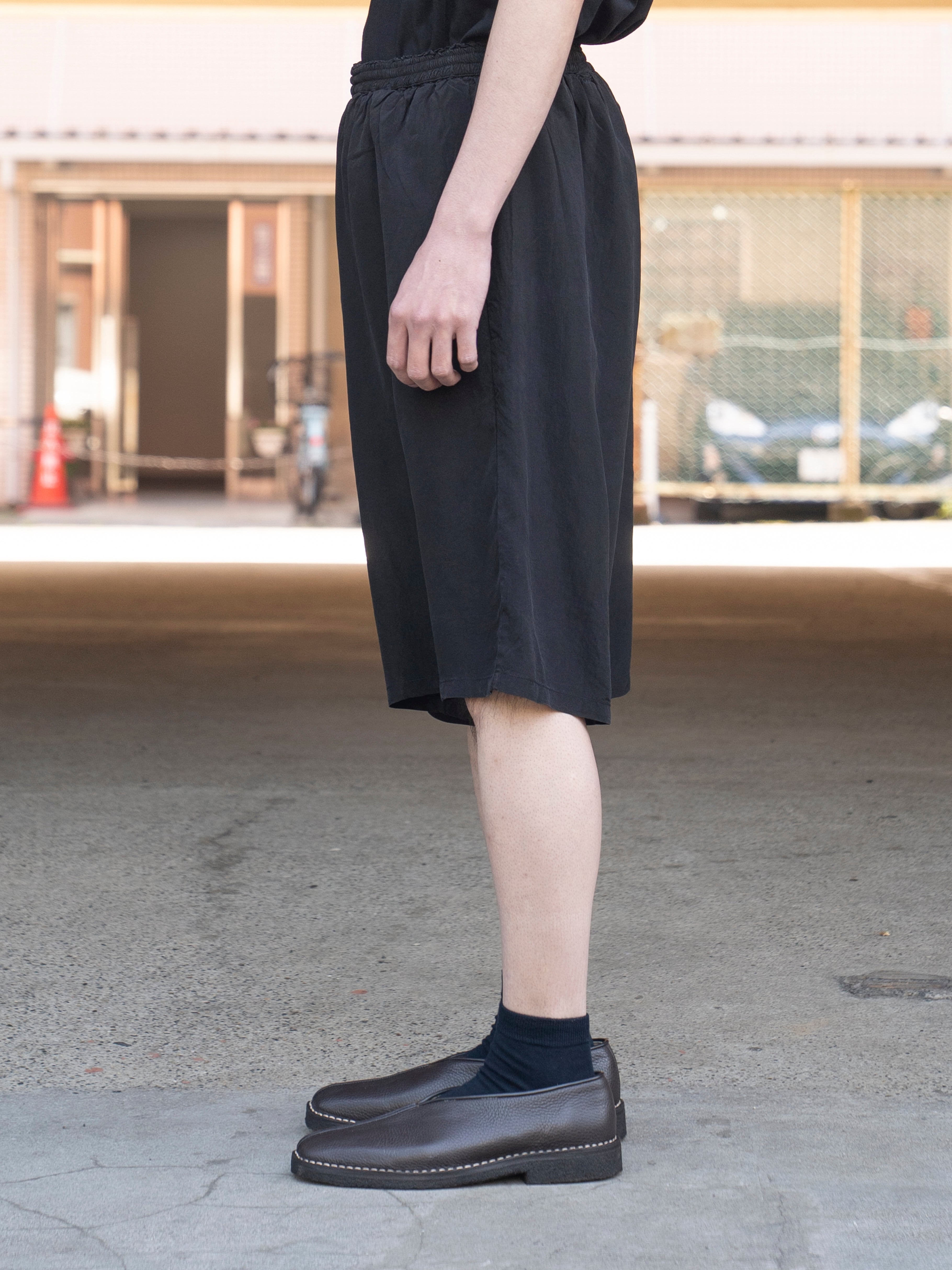 GABRIELA COLL GARMENTS CUPRO SHORT TROUSERS BLACK S14-259 | BEST