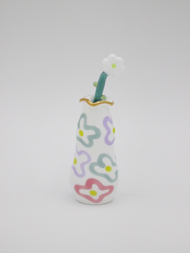 Mani Mani Moon　フラワーベースとお花のセット  NO.49