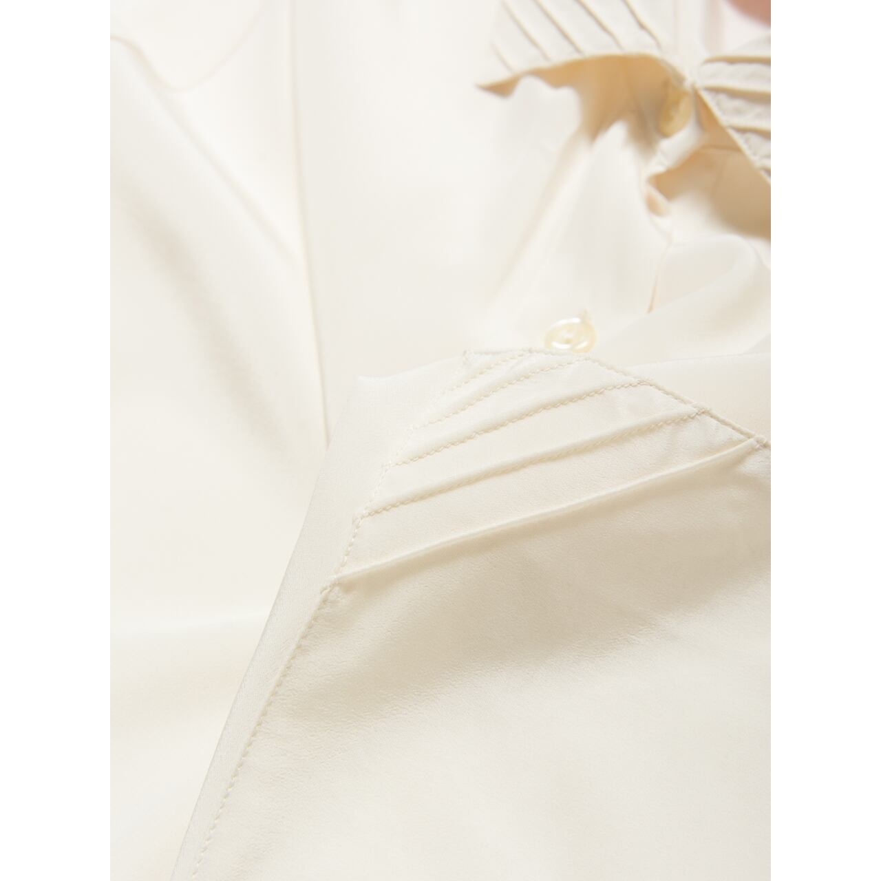 【Made in France】Box shape classic blouse（フランス製 ボックスシルエットクラシックブラウス）4d
