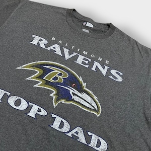 【NFL TEAM APPAREL】Baltimore Ravens ボルチモアレイブンズ Tシャツ ロゴ アメフト XL ビッグサイズ US古着