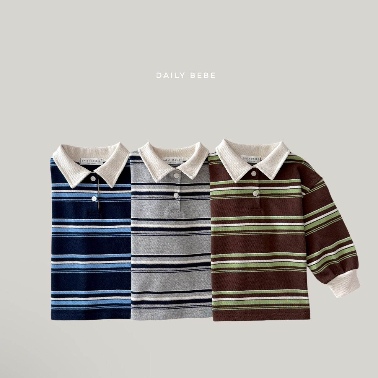 chestnut polo shirt【DAILYBEBE】※10月中旬発送予定