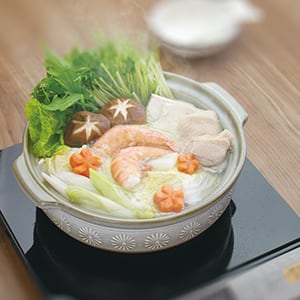 IH対応】マジカル土鍋 花三島6号 | IH土鍋のオーシンショップ