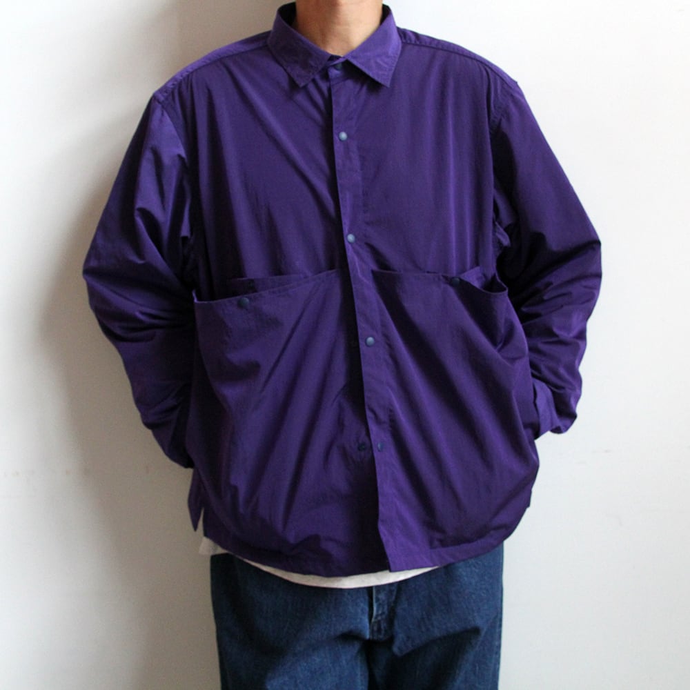 ENDS and MEANS/エンズアンドミーンズ Light Shirts Jacket (Purple