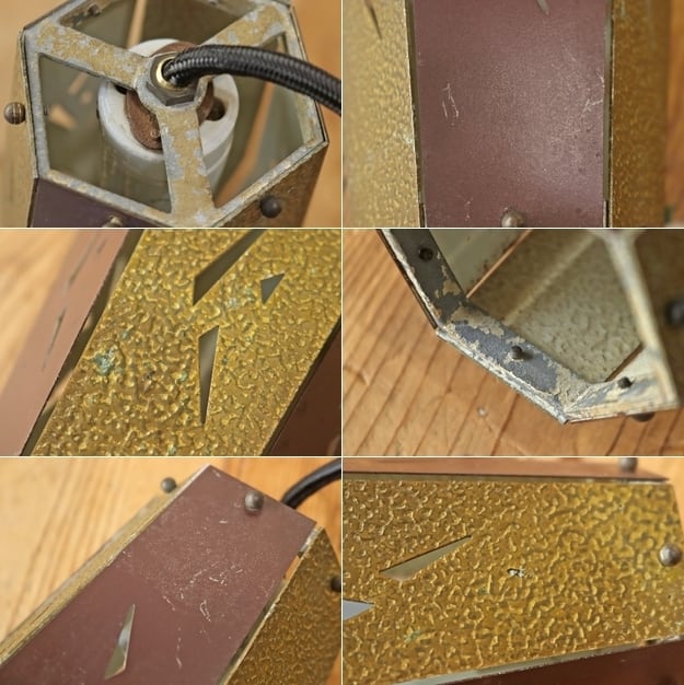 ヴィンテージ ペンダントライト ランプ 照明 和モダン 吊り下げ 金属製