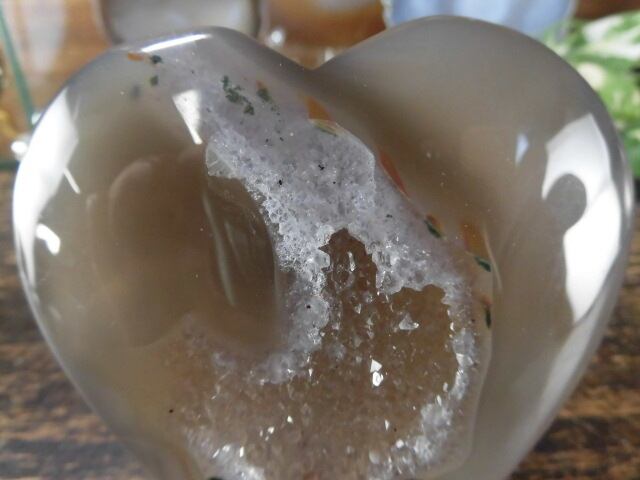 【瑪瑙カービング】　ハート瑪瑙　no.2